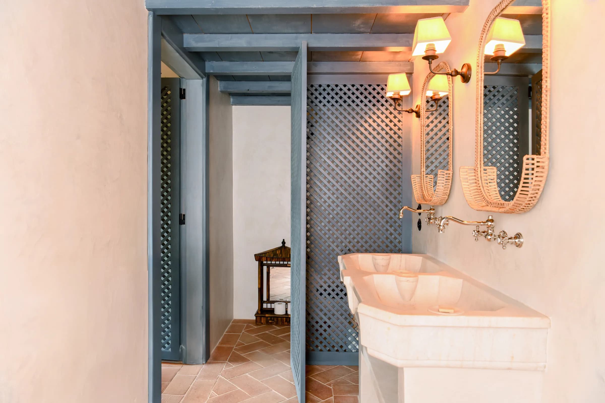 La salle de bain de la Suite Azalée