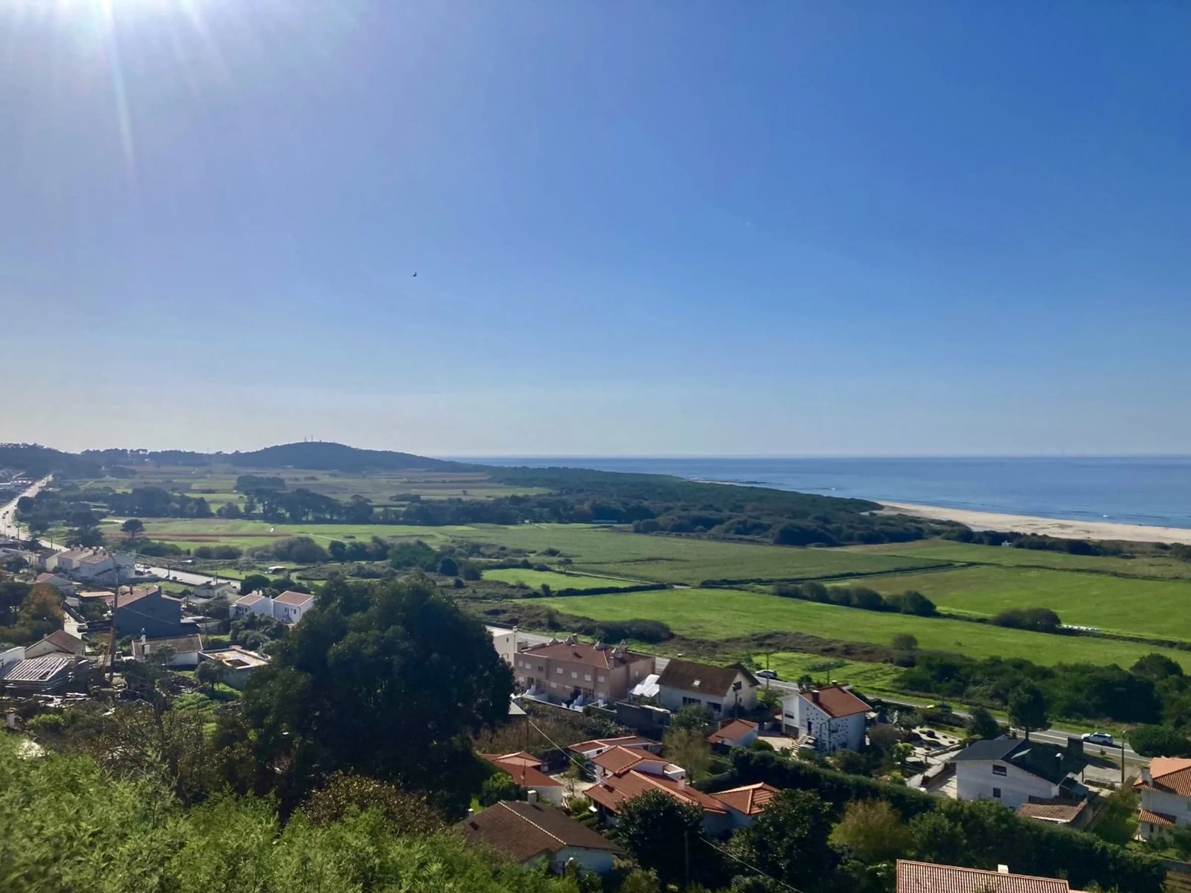 A guided walk along a coastal path near Afife